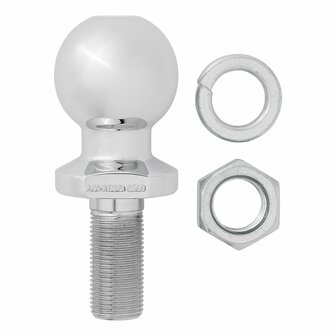 Towbar ball straight M22 x 50mm E-type approved
