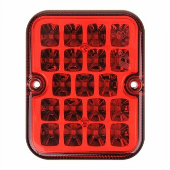 Fog rear light 100x81mm 19LED
