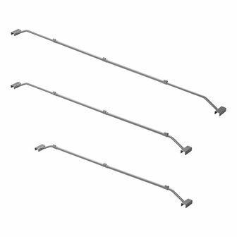 Tarpaulin bracket metal extendable 140.5-208cm for trailer tarpaulin