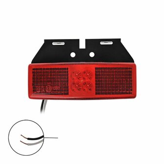 Marker light 12/24V red 110x40mm LED with holder