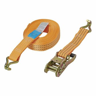 Tension strap with ratchet + 2 hooks 8 meters 3000kg
