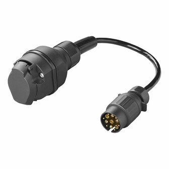 Adapter cable 30 cm from 13-pin type Multicon West to 13-pin type Jaeger