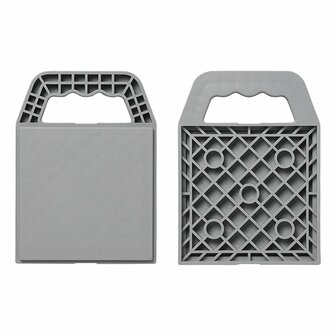 Stackable base plates with handle - set of 4