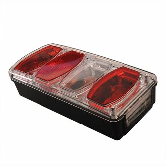 6-function rear light 222x100mm left