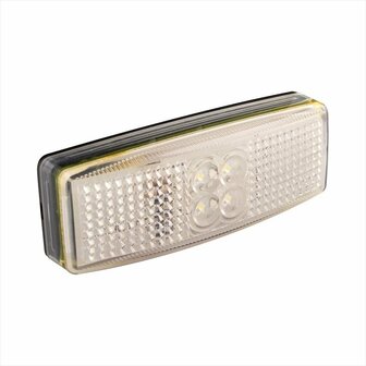 Marker lamp 12/24V white 110x40mm LED