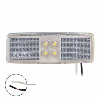 Marker lamp 12/24V white 110x40mm LED