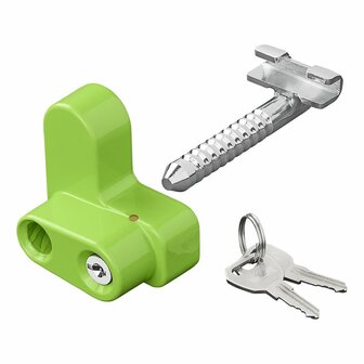 Extension support lock with 2 keys