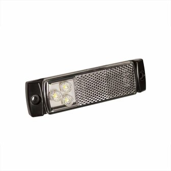 Marker lamp 12/24V white 126x30mm LED
