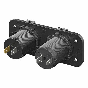 Installation kit: 12V socket + USB fast charger type A + C 2-way 3A