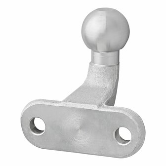 Towbar ball silver angled