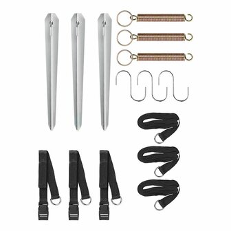 Storm strap set 3x 5.10 m (4.00+1.10 m)