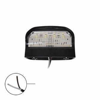 License plate light 12/24V 70x42mm LED