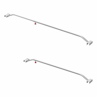 Tarpaulin bracket aluminum extendable 108-146cm for trailer tarpaulin