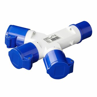 CEE 3-way splitter 16A