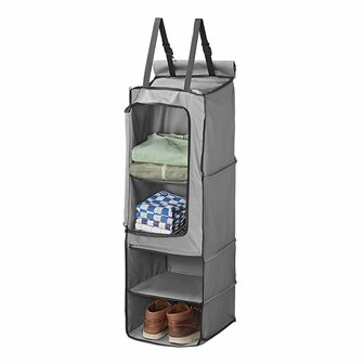 Organizer 4 compartments 34 x 34 x 96 cm with zip pocket + 7 mm keder