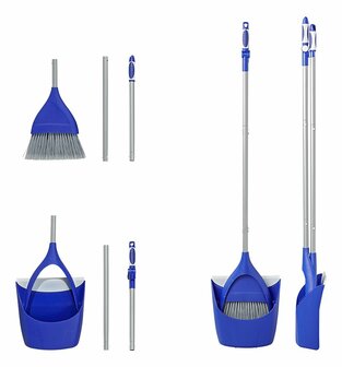 Broom and dustpan with handle