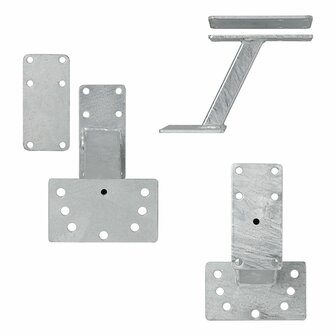Spare wheel holder with mounting plate