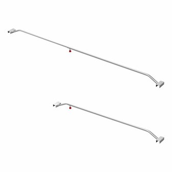 Tarpaulin bracket aluminum extendable 132-204cm for trailer tarpaulin