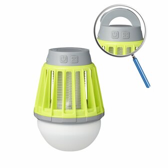 Camping- Insect lamp 2 in 1 rechargeable 8.8 x 12.5 cm