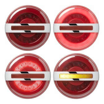 Rear light 3 functions 140mm LED with dynamic indicator