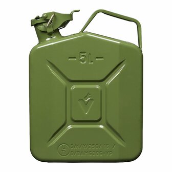 Jerrycan 5L metal green UN- TuV/GS-approved