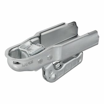 Steel ball coupling vertical 2 holes square 70mm 1300kg braked