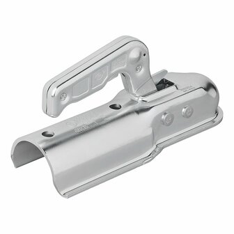 Steel ball coupling vertical 2 holes round 60mm 1300kg braked