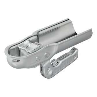 Steel ball coupling vertical 2 holes round 70mm 1300kg braked
