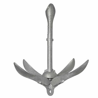 Umbrella anchor 3.2kg, galvanized, egg-shaped head