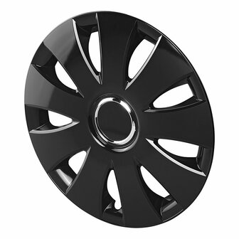 Wheel cap set Aura black 15 inch 4 pieces in display box