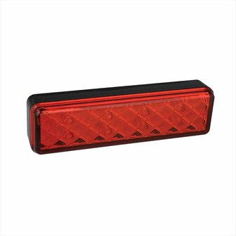 Luz trasera 12 24V 2 funciones 135x38mm LED con soporte negro