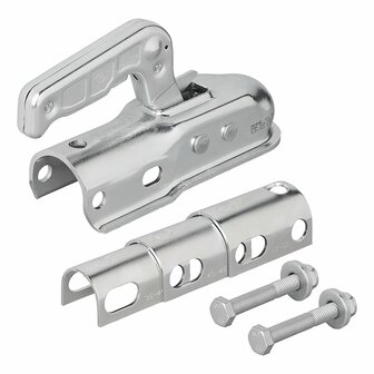 Ball coupling steel round 35-50mm 1300kg braked