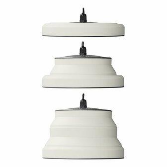 Hanging lamp LED foldable silicone white dia 20cm