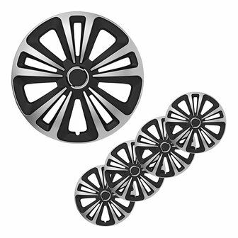 Terra wheel cover set silver/black 13 inch 4 pieces in display box