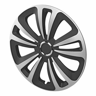 Terra wheel cover set silver/black 13 inch 4 pieces in display box