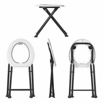 Foldable toilet