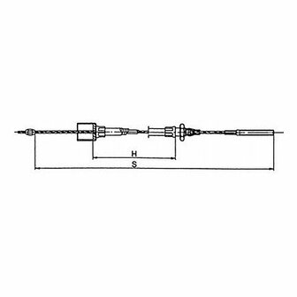 brake cable 1790/2000 dia 24 mm thread M8/press nipple
