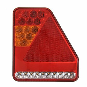 Rear light 5 functions 208x188mm 22LED right UK