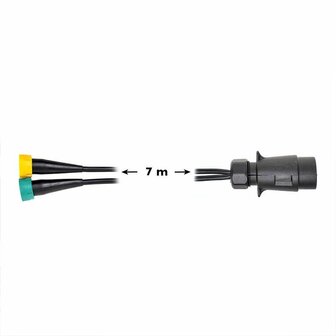 Cable set 7M with plug 7-pin and 2x connector 5-pin