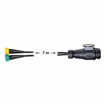 Cable set 7M with plug 13-pin and 2x connector 5-pin