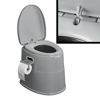 Portable toilet divisible