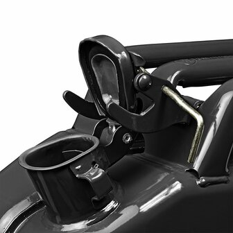 Jerry can 20L metal black UN- TuV/GS-approved