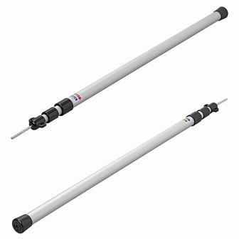Tent pole telescopic 3-piece 93-230cm - set of 2