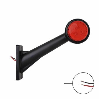 Width light 12/24V red/white/orange 166x193mm LED right