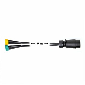 Cable set 9M with plug 7-pin and 2x connector 5-pin