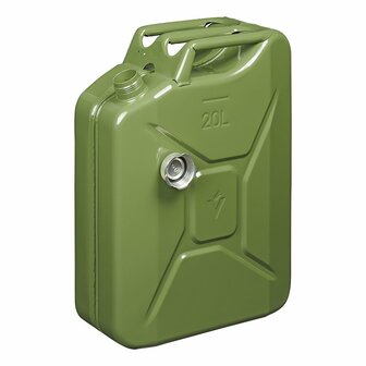 Jerrycan 20L metal green with magnetic screw cap UN- TuV/GS-approved