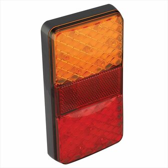 Rear light 12/24V 4 functions 80x150mm LED