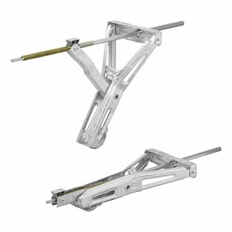 Caravan corner support 1000kg 605x280mm H:470mm with extended swivel mechanism