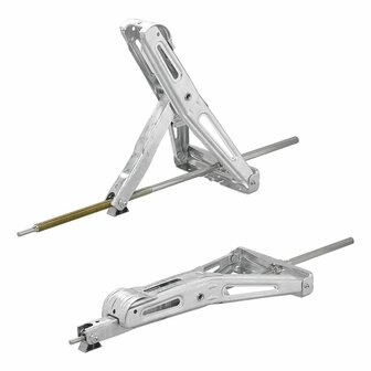 Caravan corner support 1000kg 605x280mm H:470mm with extended swivel mechanism