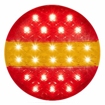 Rear light 12/24V 3 functions 140mm STI LED